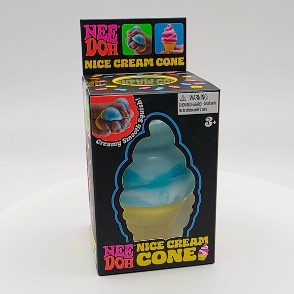 Nee Doh Creamy Smooth Squishy Cone - 1 pc (Available colors: Orange) - Picture 3 of 5